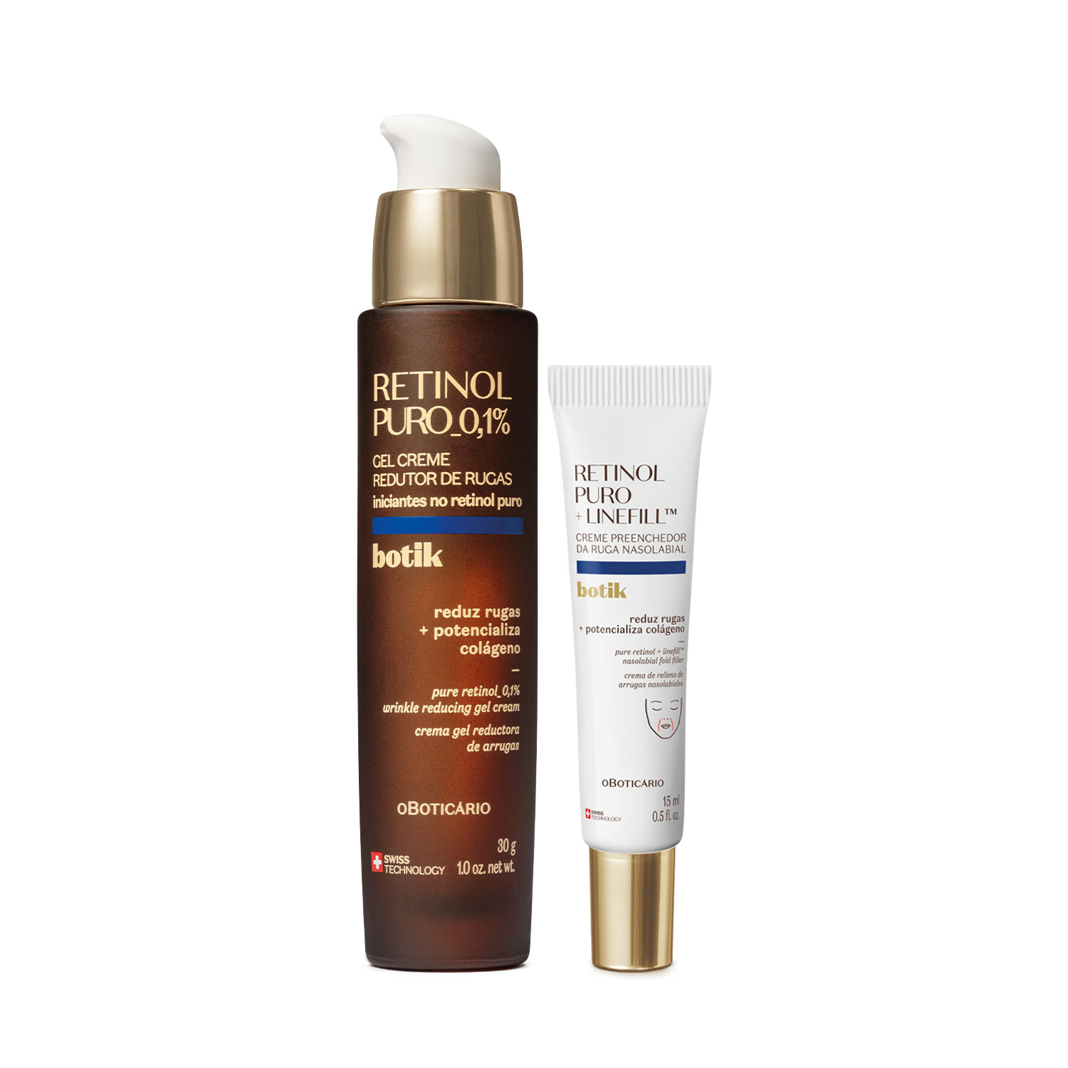 Kit o Boticário Botik Retinol Puro Linefill 2 Produtos