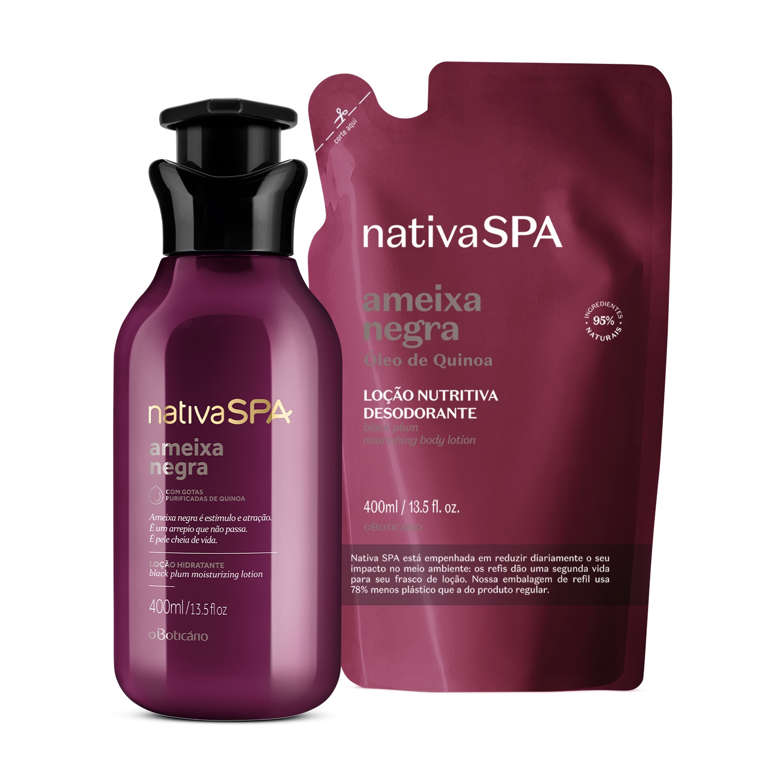 Kit O Boticário Nativa SPA Ameixa Negra 2 Produtos