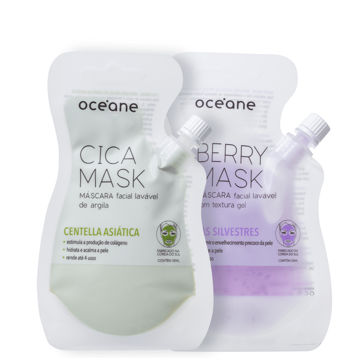 Kit Océane Berry & Cica Mask 2 Produtos