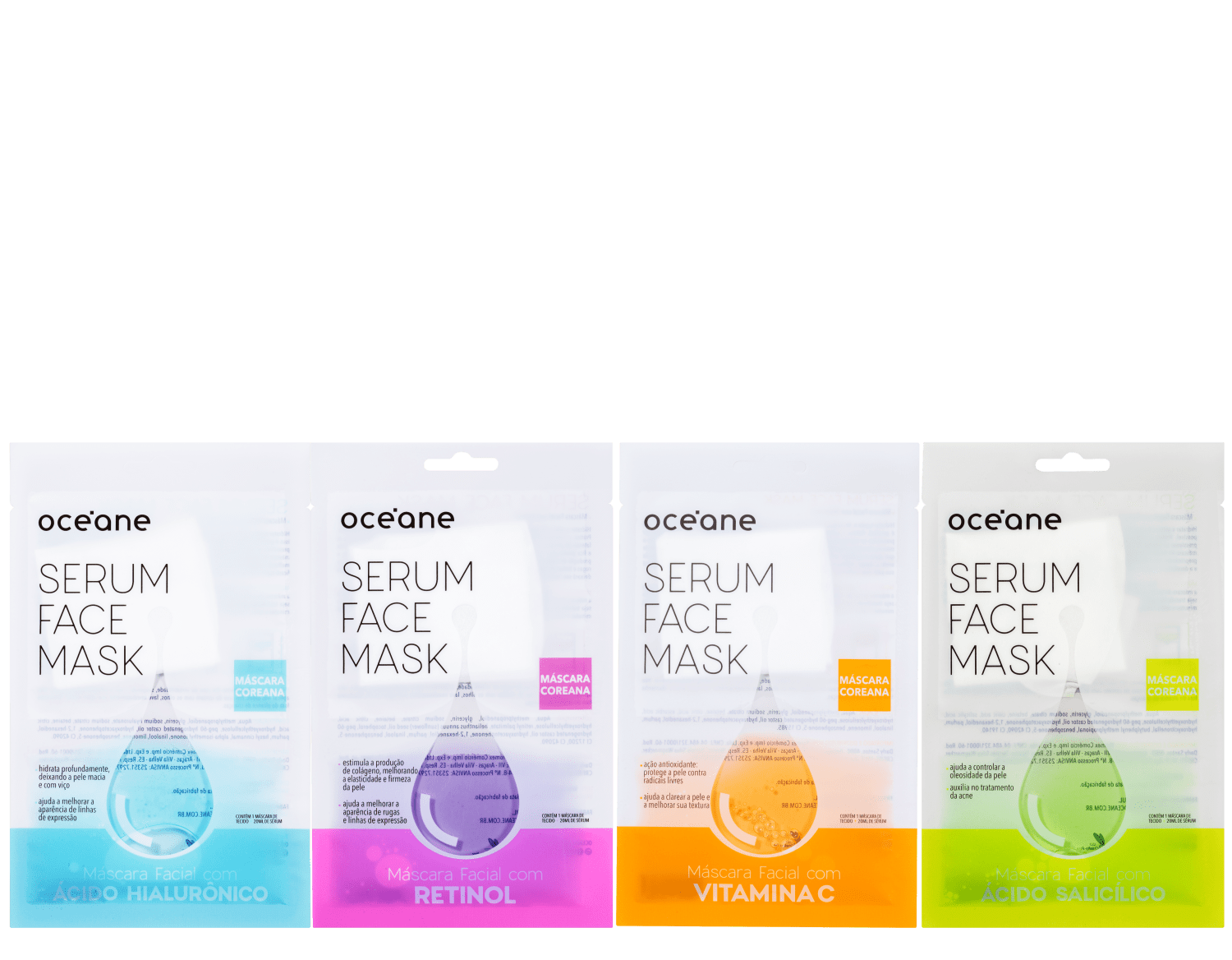 Kit Océane Serum Face Mask Super 4 Produtos