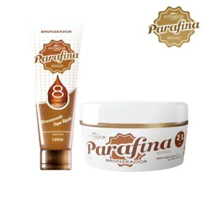 Kit Bronzeador Parafina Bronze FPS 8 Arpoador Cera de Abelha
