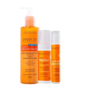 Kit Payot Vitamina C Hidratação e Redução de Olheiras 3 Produtos