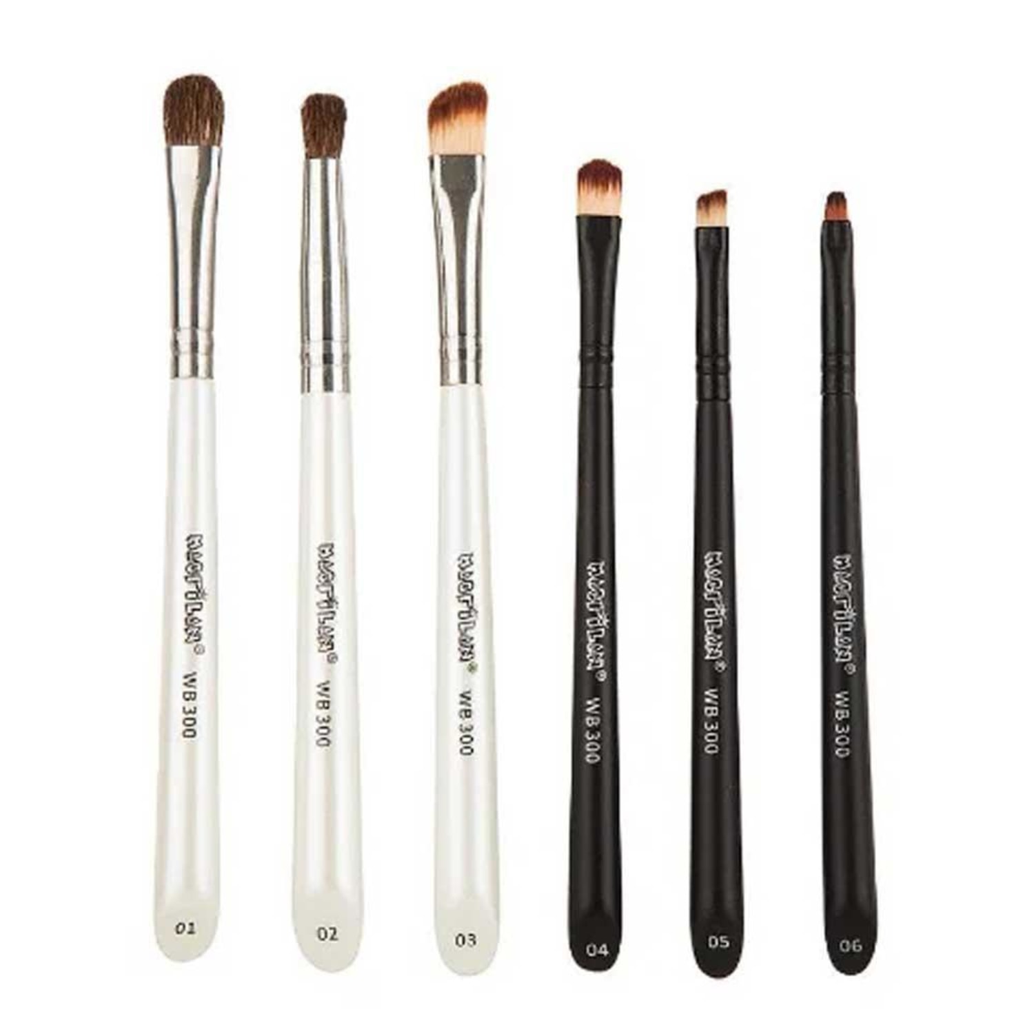 Kit Pincel Macrilan WB300 Profissional Para Olhos