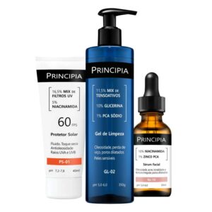 Kit Principia GL-02 Nc-10 PS-01 Trio Facial 3 Produtos