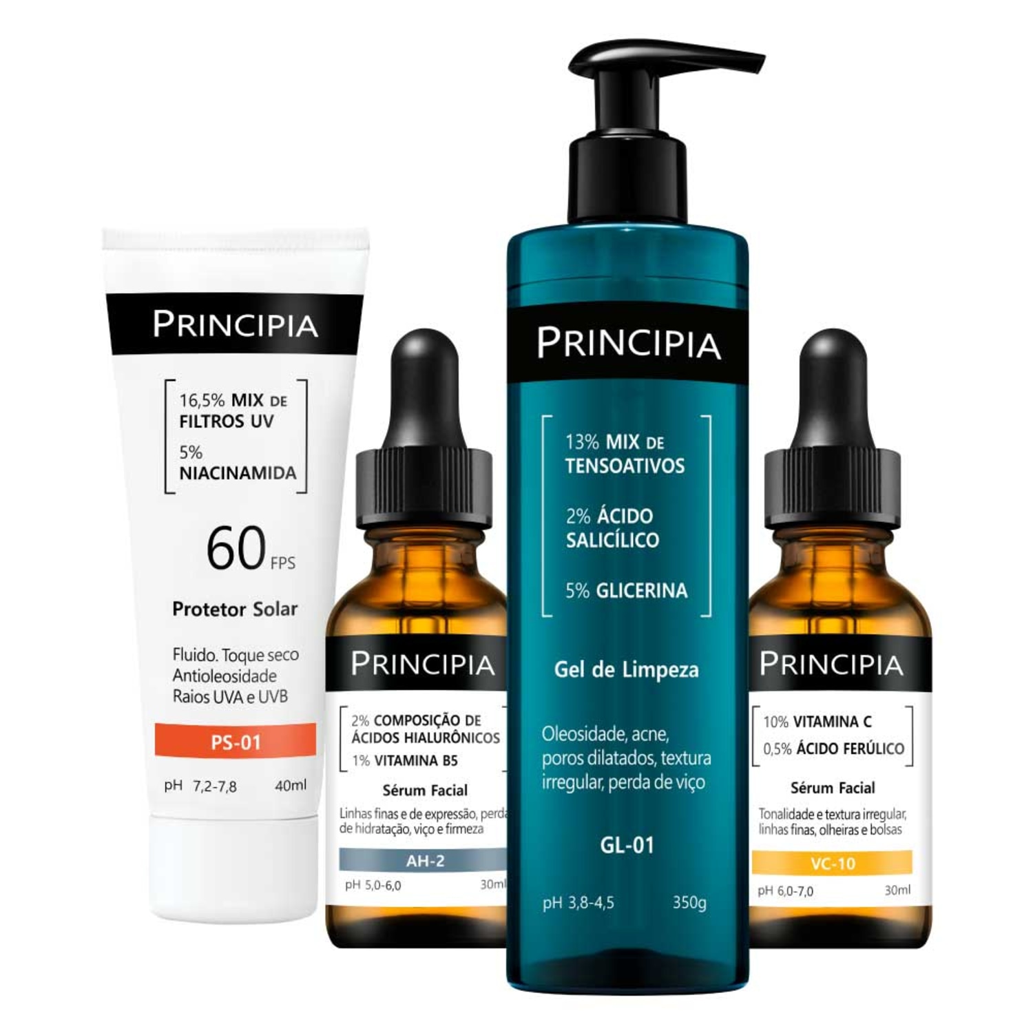 Kit Principia Quarteto de Tratamento Essencial 4 Produtos