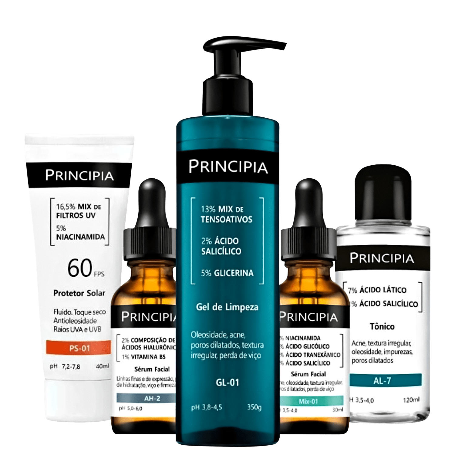 Kit Principia Tratamento Antiacne Avançado 5 Produtos