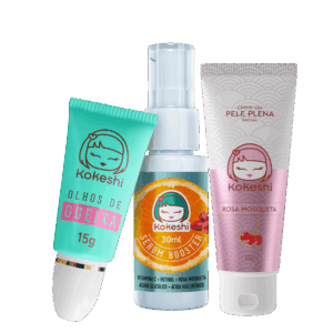 Kit Rejuvenescimento Diurno Kokeshi Vit C Olhos de Gueixa
