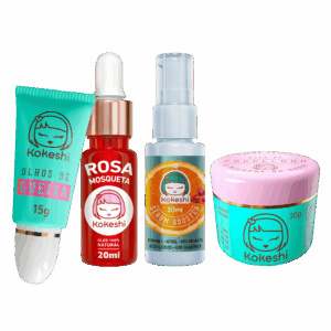 Kit Renovadores Kokeshi Vit C Rosa Mosquesta Pele Porcelana