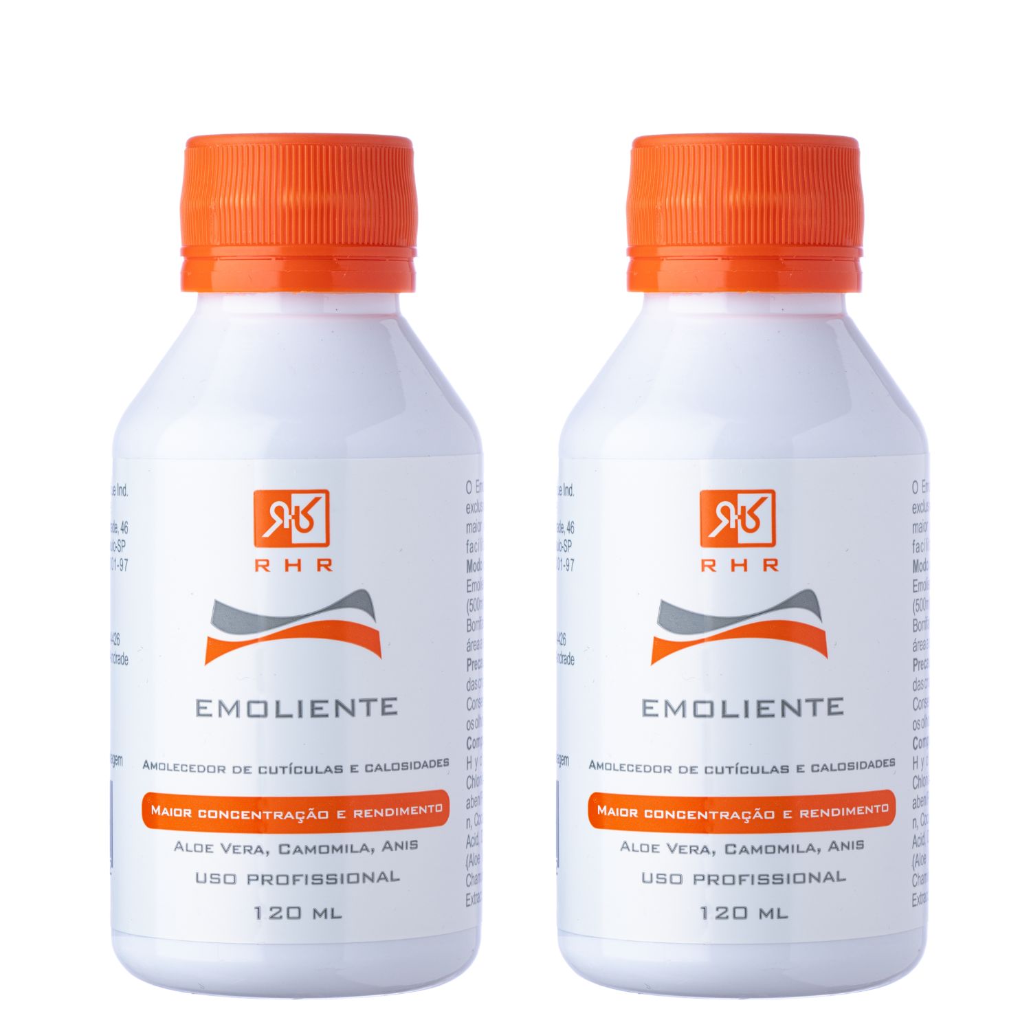 Kit Amolecedor de Cutículas e Calosidades RHR Cosméticos Emoliente Concentrado 2 Unidades