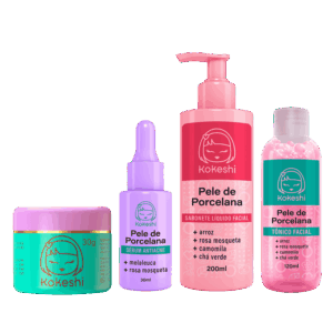 Kit Rotina Skin Care Kokeshi Sabonete Tônico Sérum Antiacne