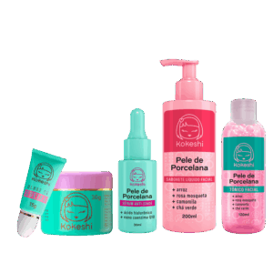 Kit Rotina Skin Care Pele de Porcelana Kokeshi Sérum Anti-idade