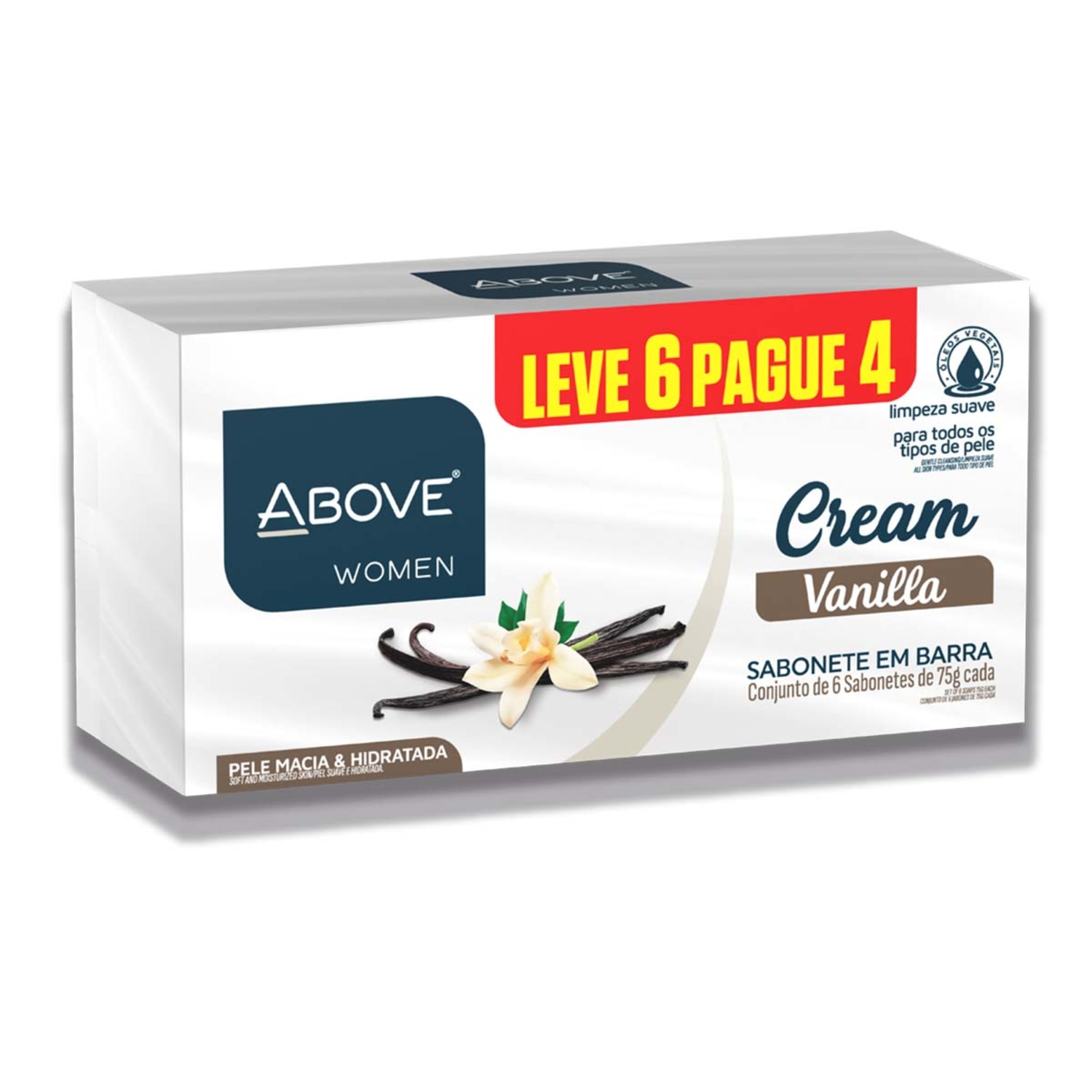 Kit Sabonete em Barra Above Lv6Pg4 Cream Vanilla