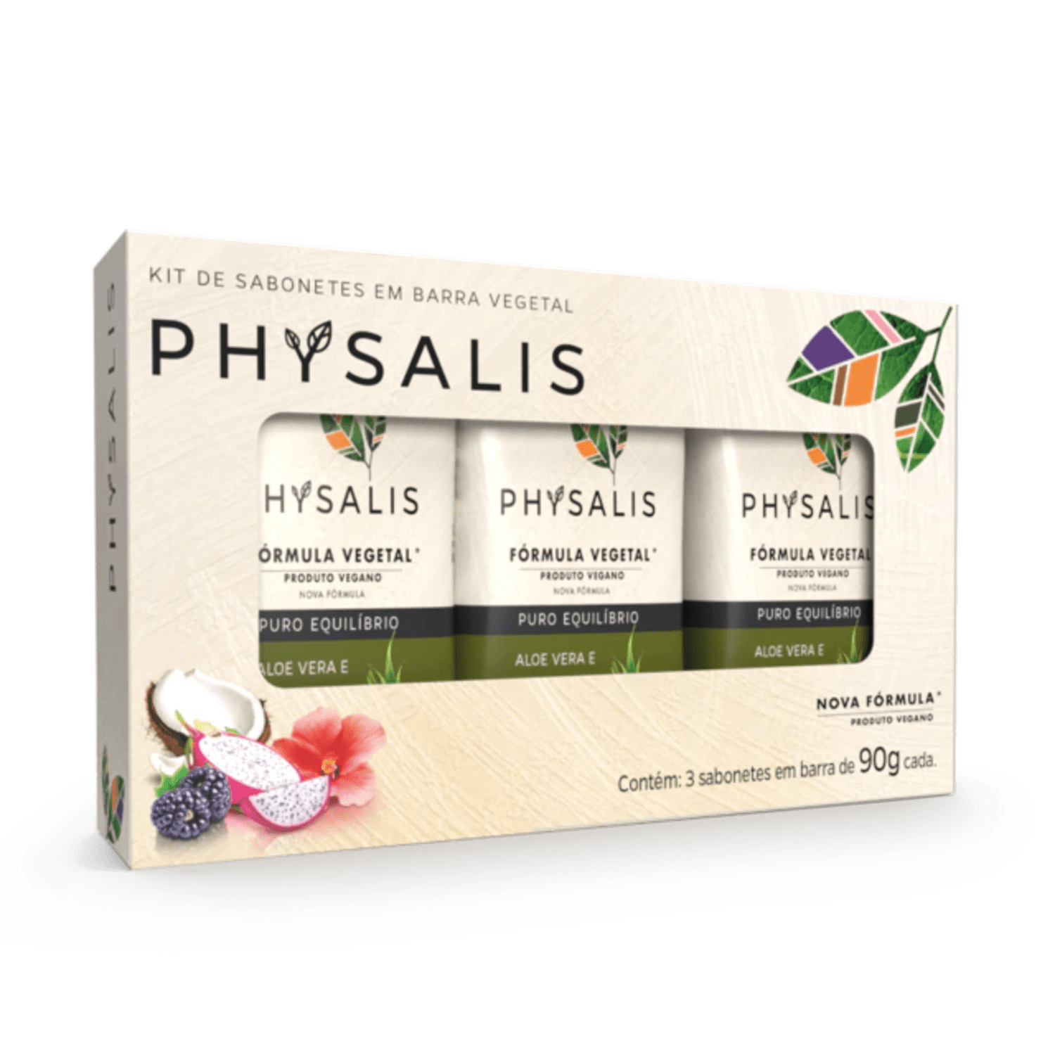 Kit Sabonete em Barra Physalis Puro Equilíbrio 90g