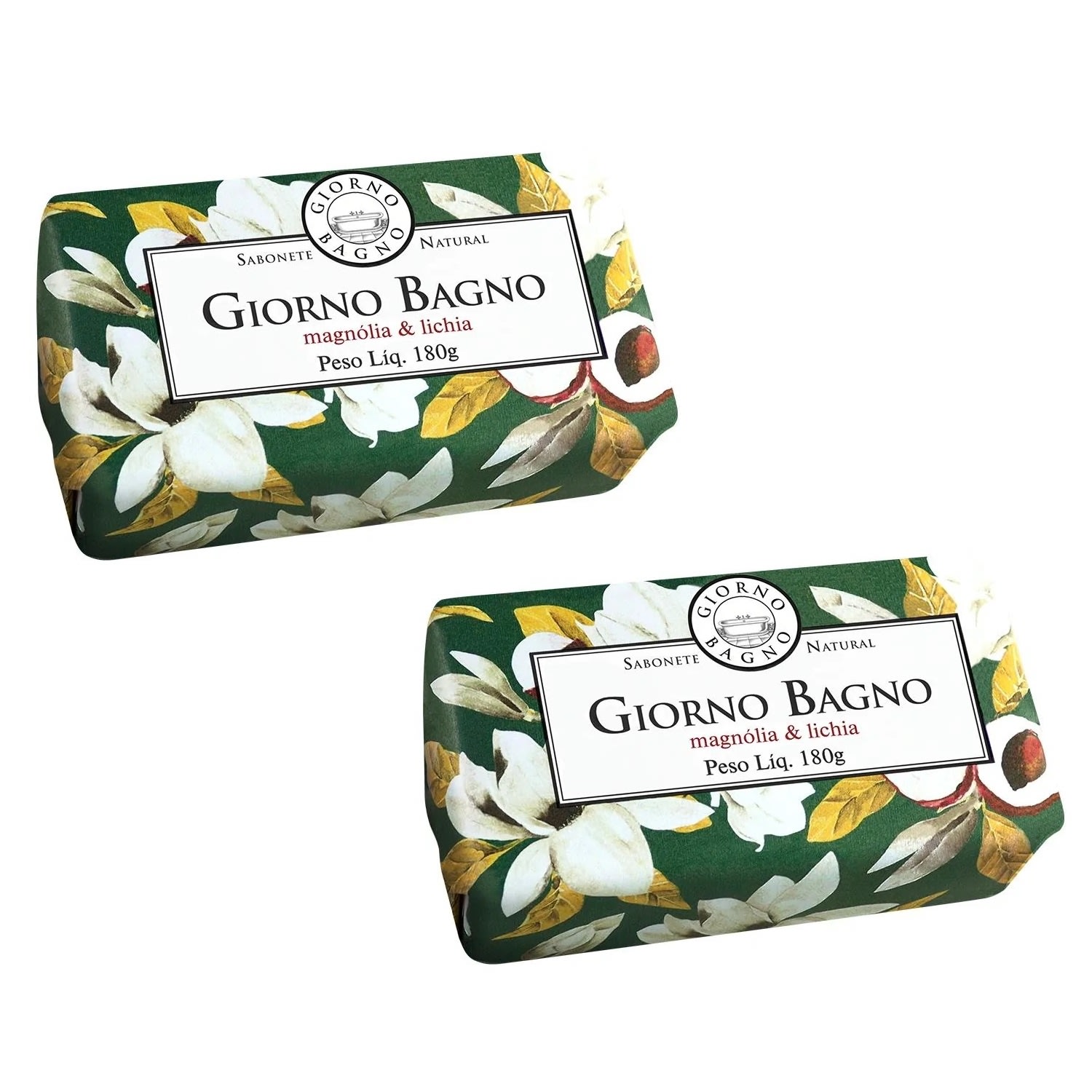Kit Sabonete Giorno Bagno Magnólia & Lichia 180g 2 Unidades