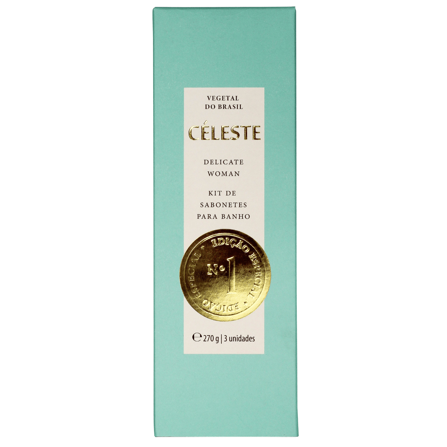 Kit Sabonetes Perfumado Celeste 90g 3 Unidades