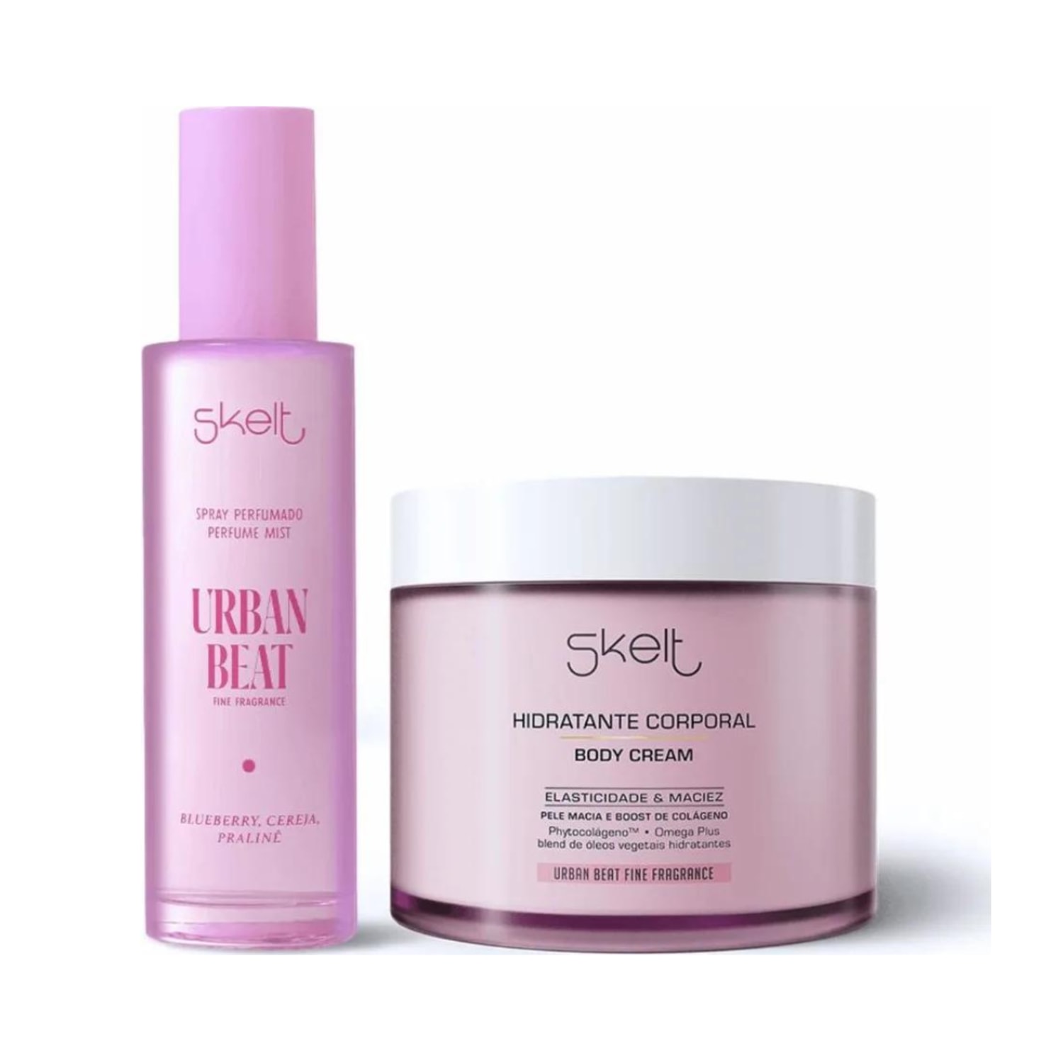 Kit Skelt Urban Beat Hidratante Corporal Body Cream + Perfume Spray Perfumado