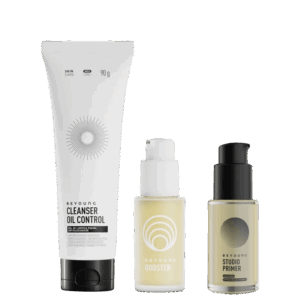 Kit Beyoung Skincare Básico Cleanser Oil Control 90g Booster 30ml Studio Primer 30ml