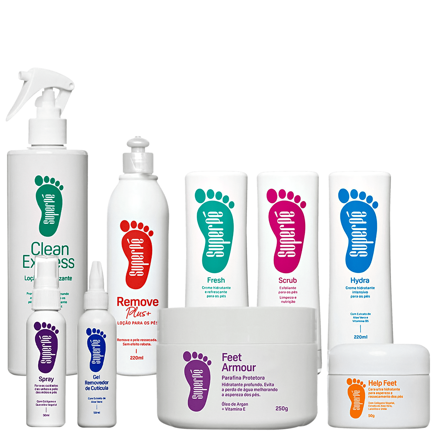 Kit Super Pé Tudo Junto 9 Produtos