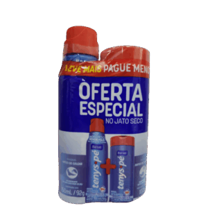 Kit Tenys Pé Baruel Original Em Pó 100g + Aero Jato Seco 150ml/92g Kit Tenys Pé Baruel Original Em Pó 100g + Aero Jato Seco 150ml/92g
