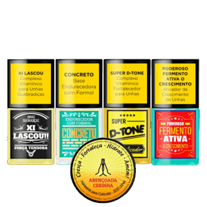 Kit Top Beauty SOS Unhas Tratamento das Unhas e Cutículas 5 Produtos