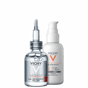 Kit Vichy Liftactiv Supreme H.A. Epidermic Filler & UV-Age Daily FPS 60 2 Produtos Kit Vichy Liftactiv Supreme H.A. Epidermic Filler & UV-Age Daily FPS 60 2 Produtos