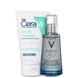Kit Vichy Minéral 89 CeraVe Foaming Cleanser 2 Produtos Kit Vichy Minéral 89 CeraVe Foaming Cleanser 2 Produtos