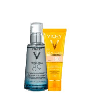 Kit Vichy Minéral 89 Idéal Soleil Clarify FPS 60 Clara 2 Produtos Kit Vichy Minéral 89 Idéal Soleil Clarify FPS 60 Clara 2 Produtos