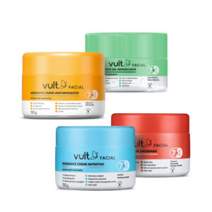 Kit Vult Facial Cuidados Faciais 4 Produtos Kit Vult Facial Cuidados Faciais 4 Produtos