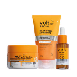 Kit Vult Facial Vitamina C Rotina de Skincare 3 Produtos Kit Vult Facial Vitamina C Rotina de Skincare 3 Produtos