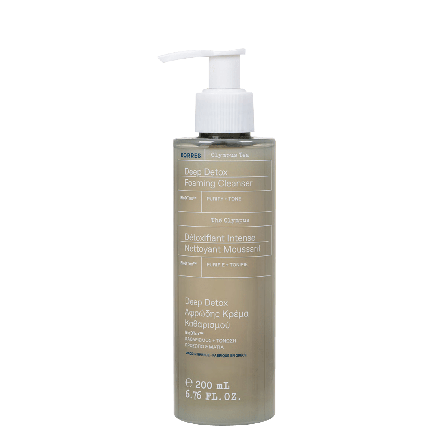 Gel de Limpeza Facial Korres Olympus Tea Deep Detox 200ml