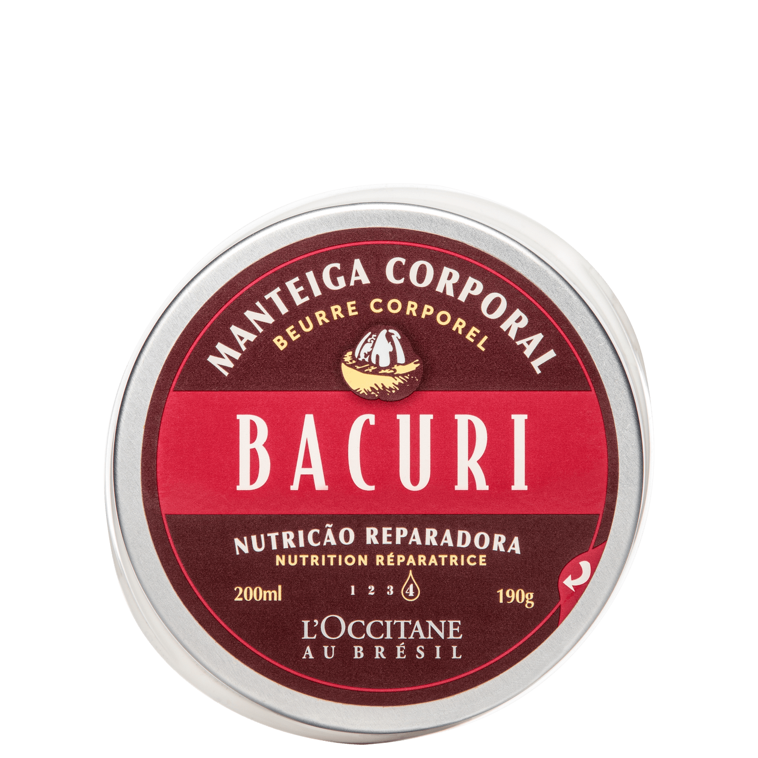 Manteiga Corporal L’Occitane au Brésil Bacuri Hidratante 200ml