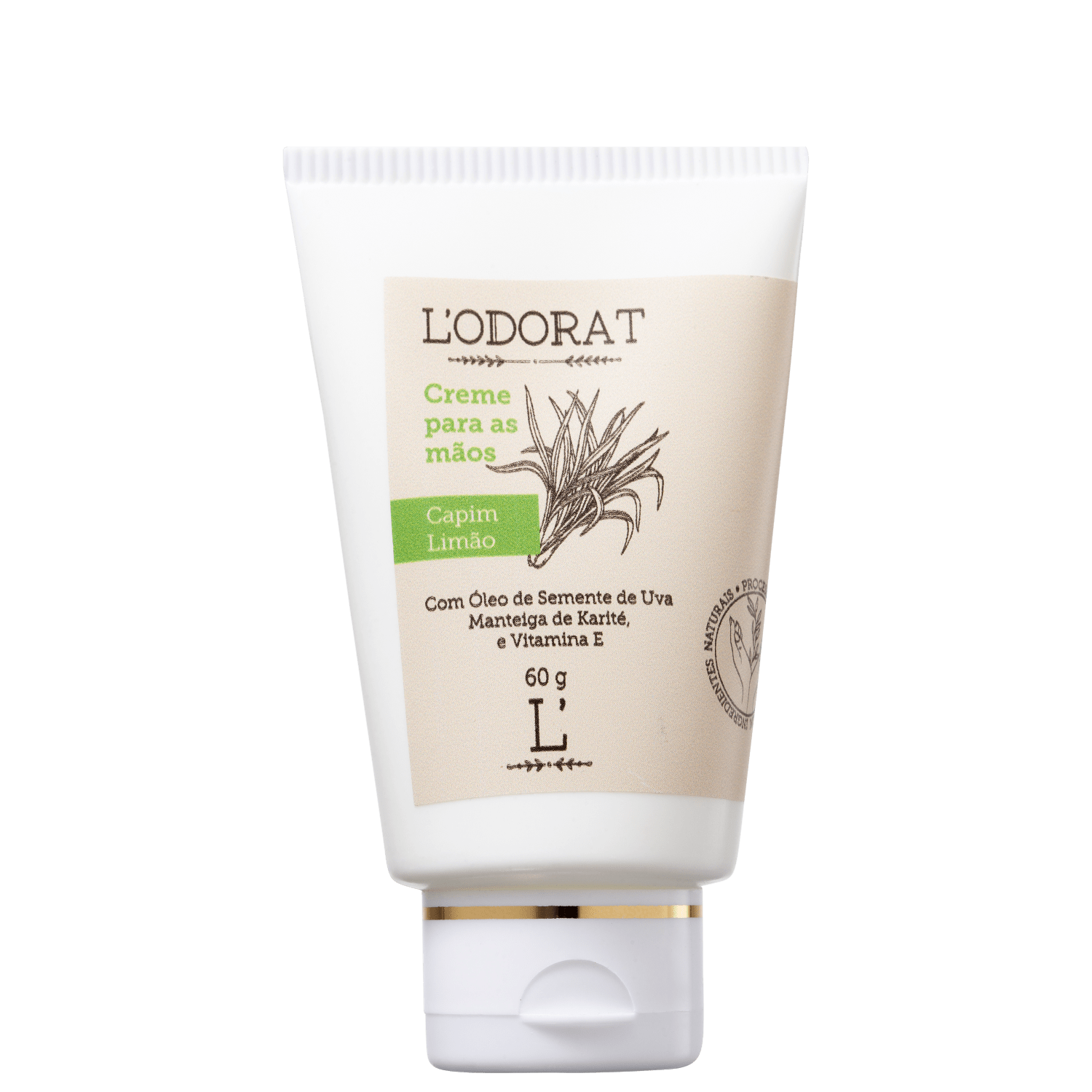 Creme para Mãos L’ODORAT Capim Limão 60g