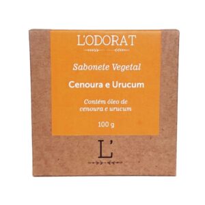 Sabonete em Barra L’ODORAT Cenoura e Urucum 100g