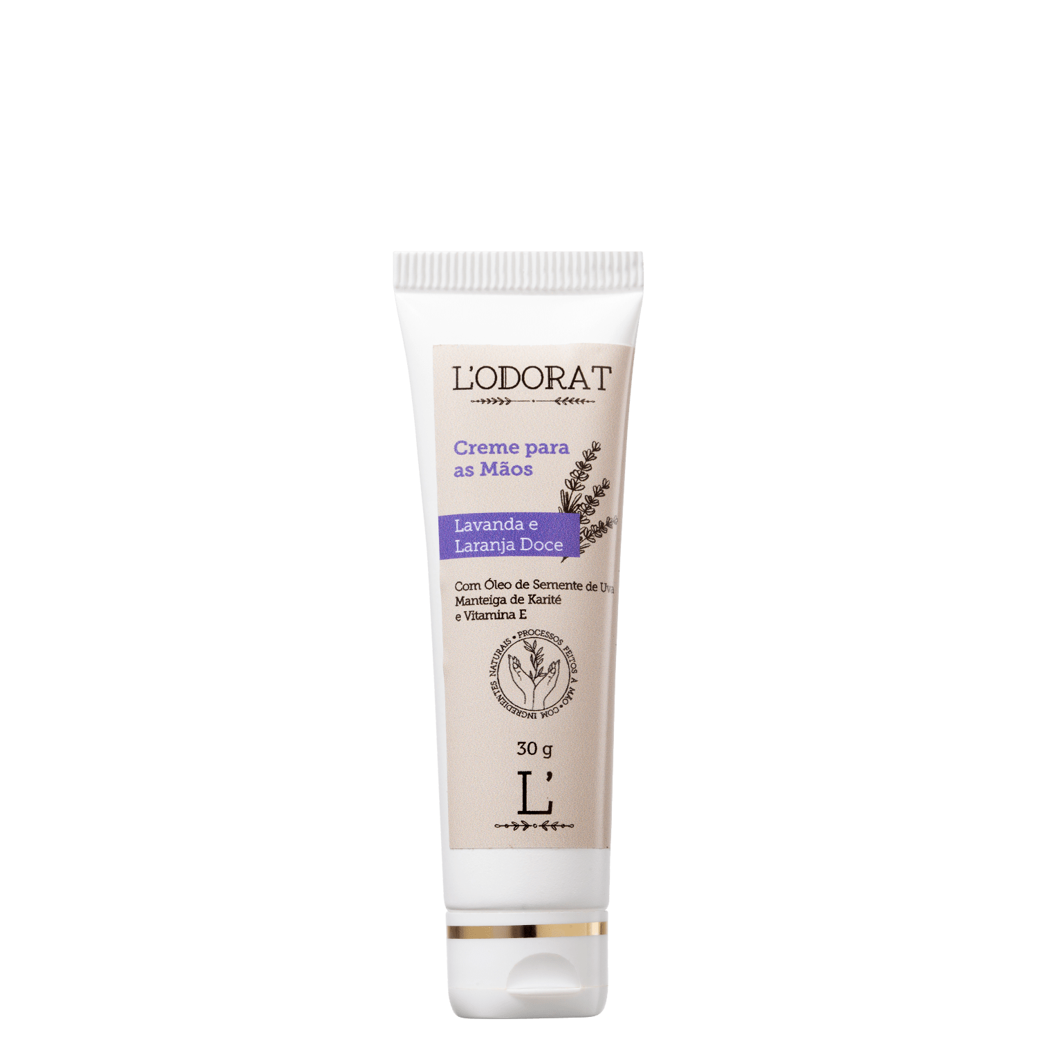 Creme para Mãos L’ODORAT Lavanda e Laranja Doce 30g