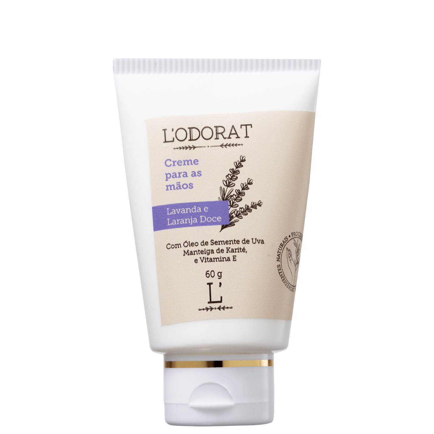 Creme para Mãos L’ODORAT Lavanda e Laranja Doce 60g