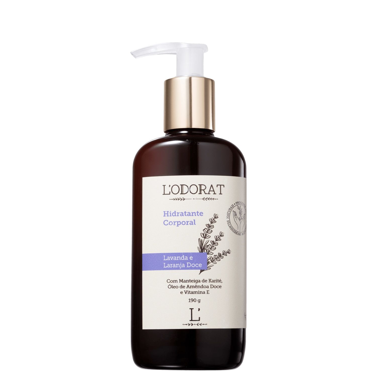 Hidratante Corporal L’ODORAT Lavanda e Laranja Doce 190g