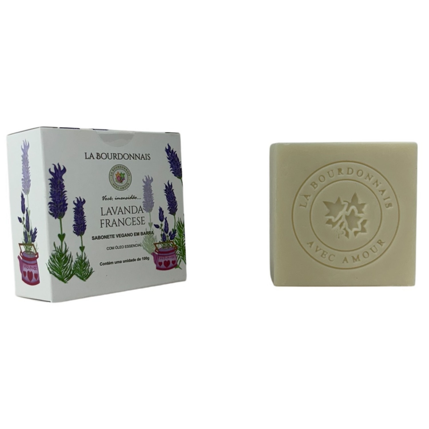 Sabonete em Barra La Bourdonnais Lavanda Francese 100g