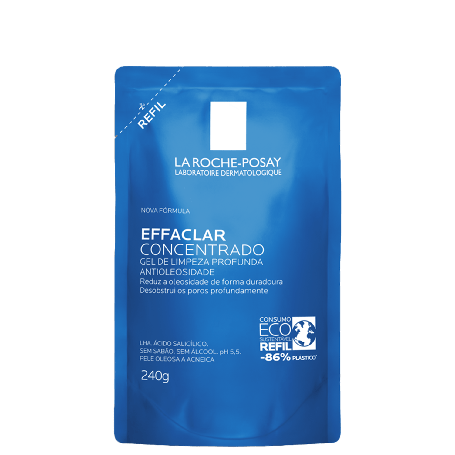 Refil Gel de Limpeza Facial La Roche-Posay Effaclar Concentrado 240g