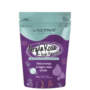 Máscara Facial Labotrat Argila Roxa Ácido Hialurônico 100g