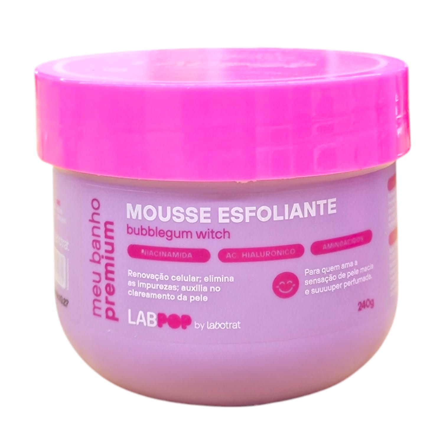 Mousse Esfoliante Labotrat LabPOP Meu Banho Premium Bubblegum Witch 240g