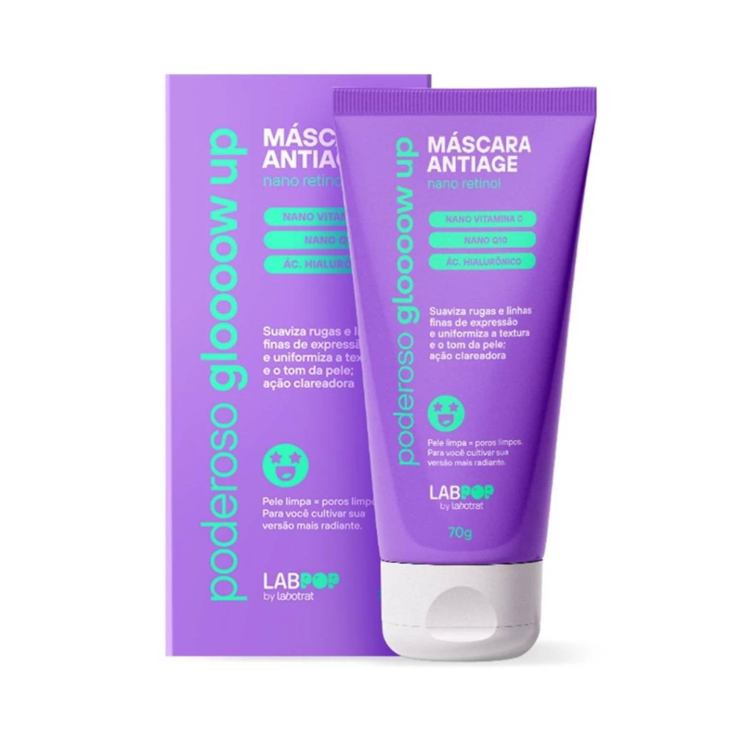 Máscara Facial Labotrat LabPOP Poderoso Glow Up 70g