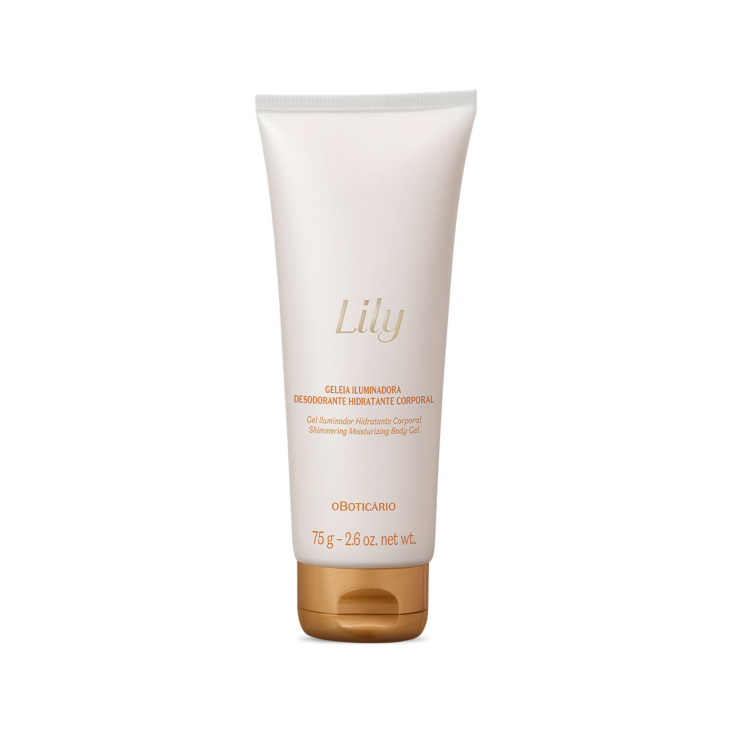 Geleia Corporal Lily O Boticário Iluminadora Desodorante Hidratante 75g