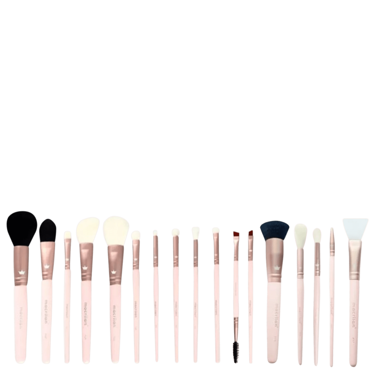Kit Pincel Macrilan Linha #BFF Completa 17 Pincéis