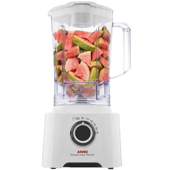 Liquidificador Arno Elegance Ultra Turbo 5 Velocidades Branca 700W 127V 3,1L