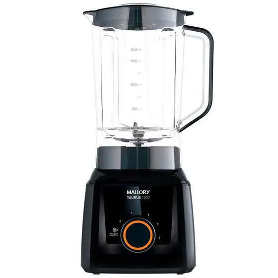 Liquidificador Mallory Taurus Preto 4 Velocidades 127V