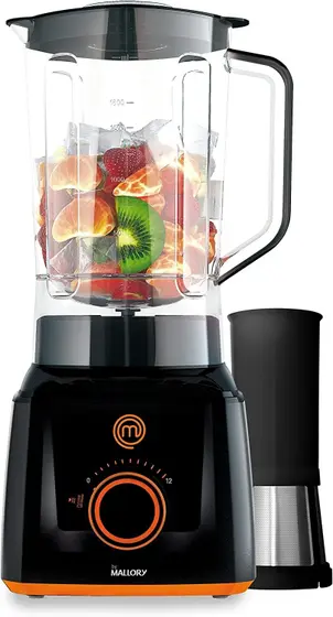 Liquidificador Master Chef Lux All Black 12 Velocidades 220V 3L