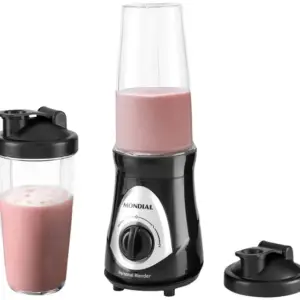 Liquidificador Mondial Personal Blender DG-01 2 Velocidades Preto e Prata 300W Liquidificador Mondial Personal Blender DG-01 2 Velocidades Preto e Prata 300W