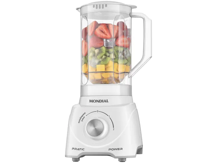 Liquidificador Mondial Pratic Power L-97-W 2 Velocidades Pulsar Branco 550W