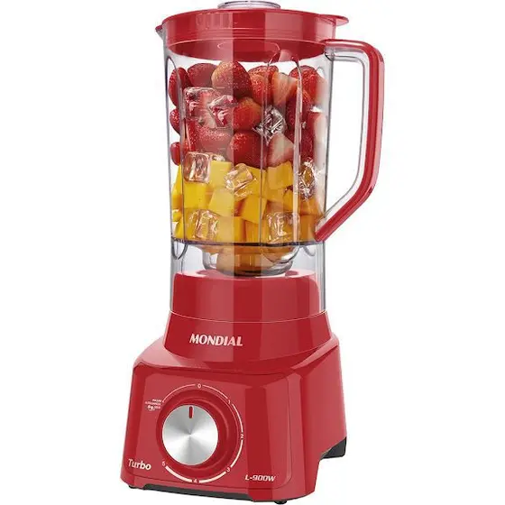 Liquidificador Mondial Turbo L-900FR 5 Velocidades Vermelho 900W 127v