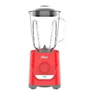 Liquidificador Oster OLIQ501-127 Jarra de Vidro Vermelho 1000W 127V 1,5L